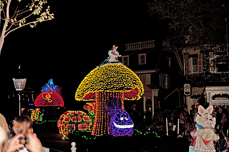 Disney World Electric Parade Alice in Wonderland