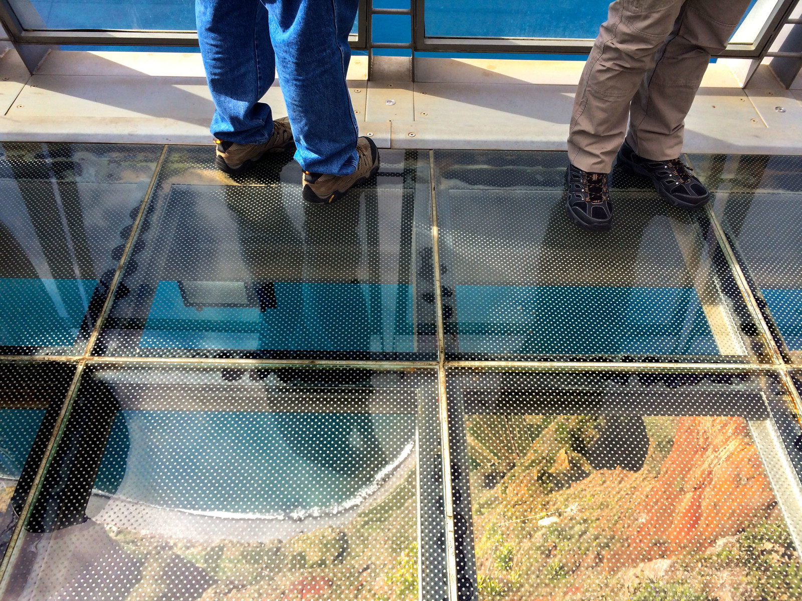 Plexiglass floor