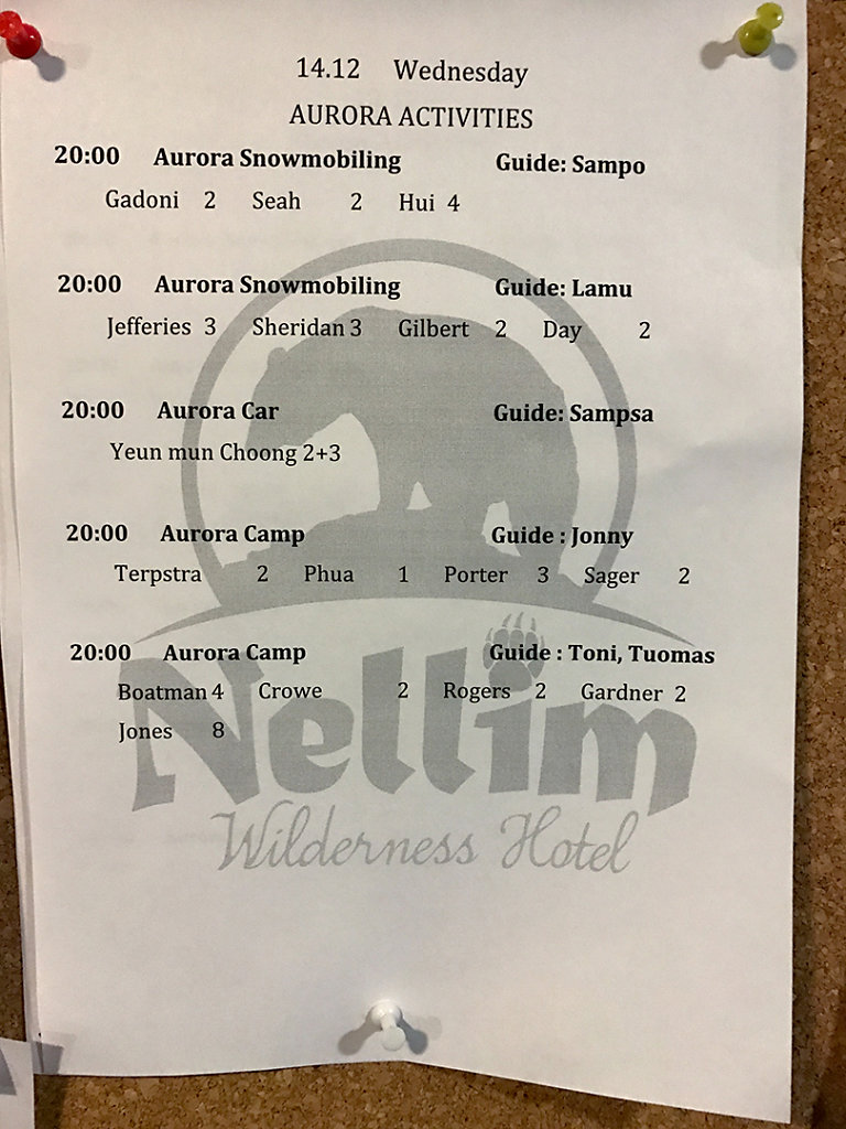 Aurora schedule